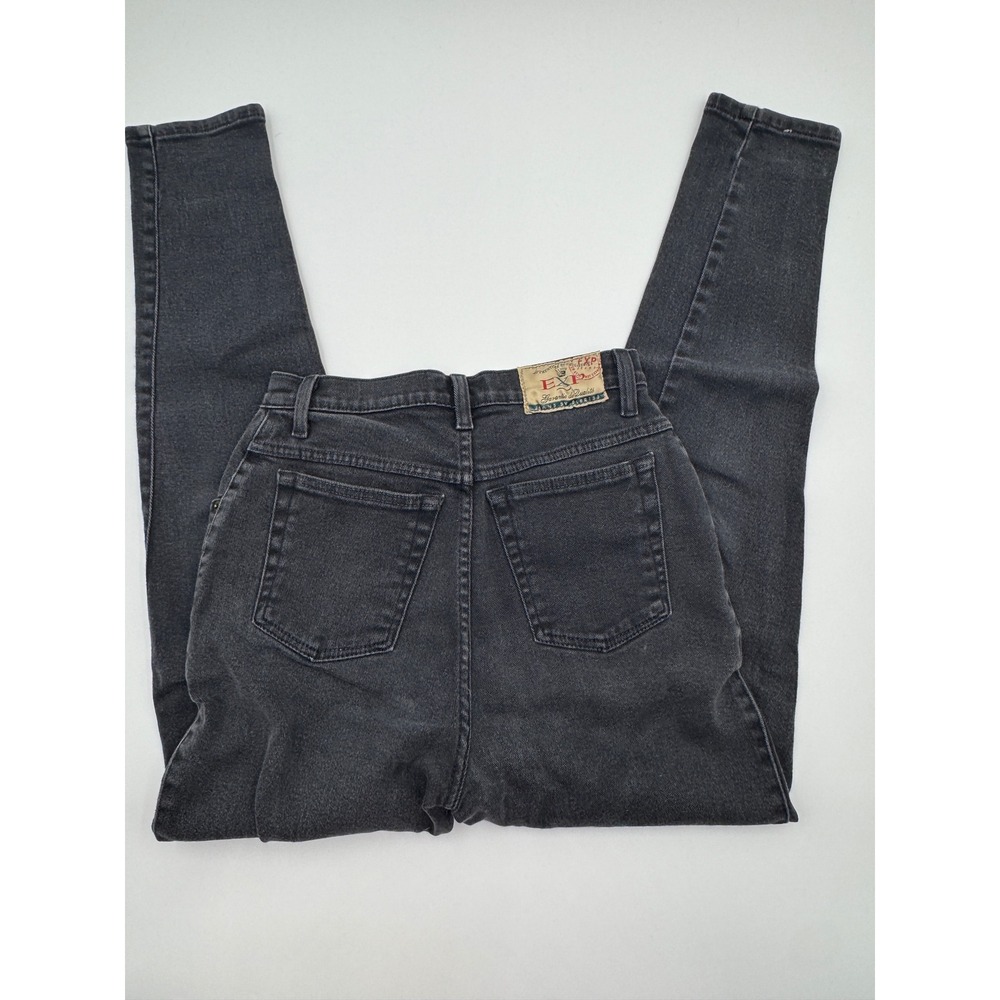 Vintage EXP Jeans by Express Faded Black High Waisted Tapered Denim Pants 11/12 - Picture 2 of 11